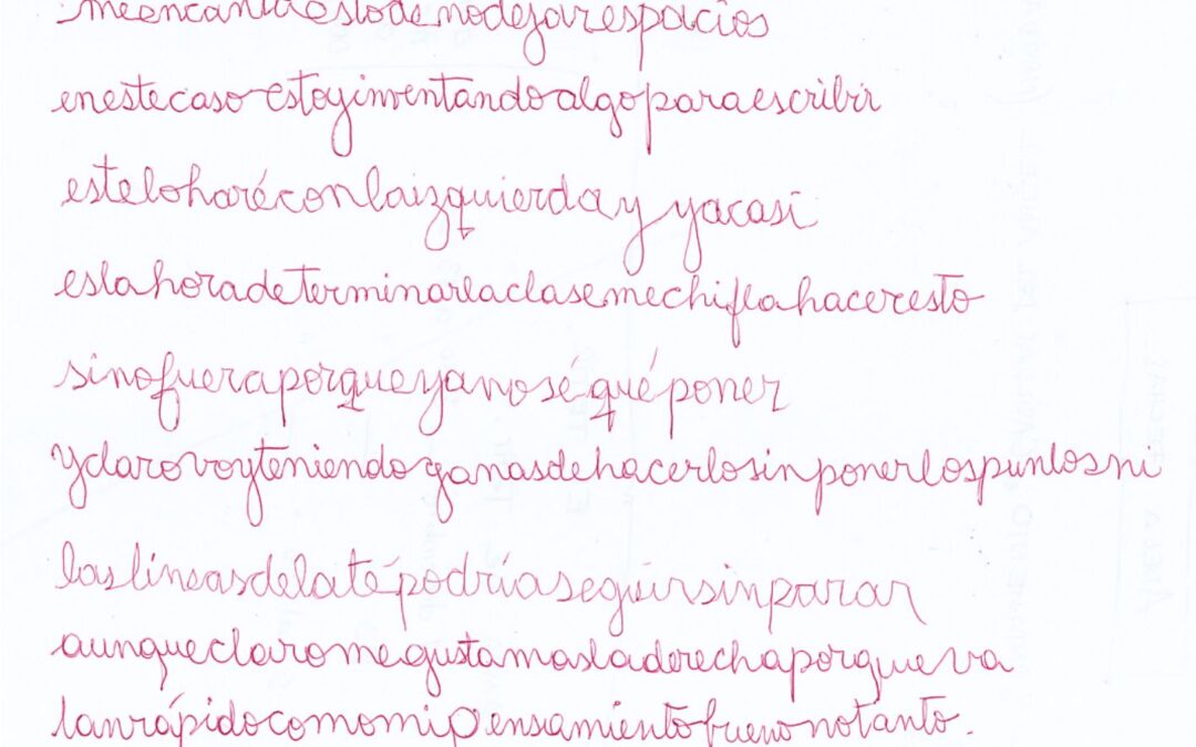 Escritura con la mano no habitual